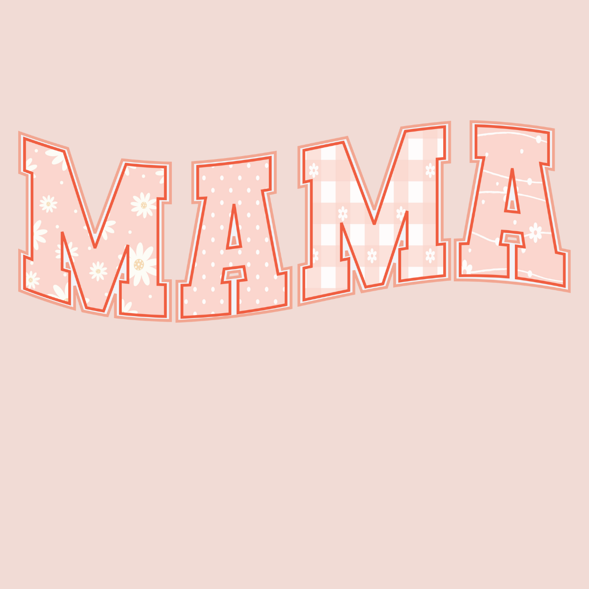 Mama Shirt peach blossom