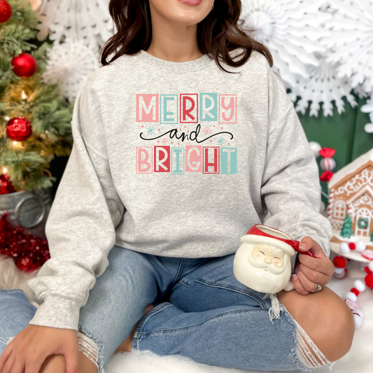 Merry and Bright Christmas Sweatshirt