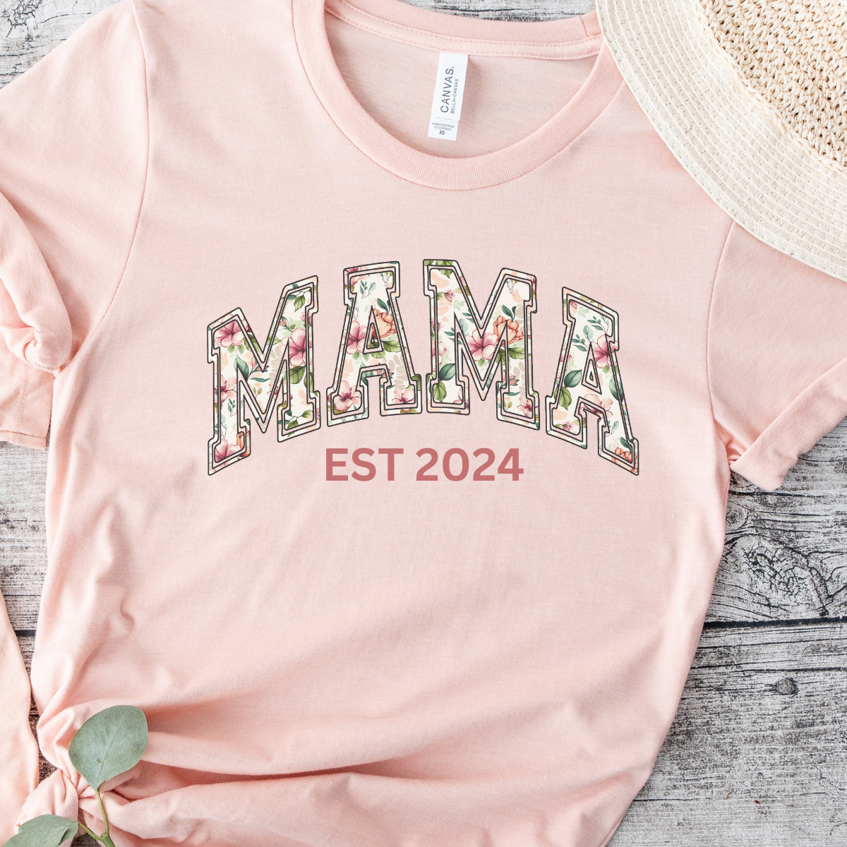 Mama Shirt with flowers Pattern