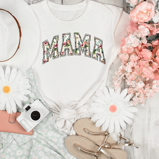 Mama Shirt with flowers Pattern