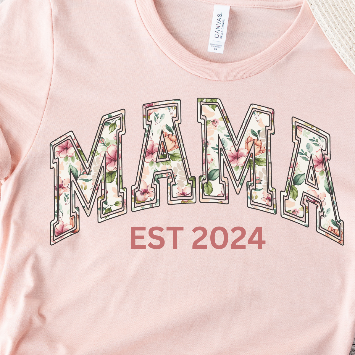 Mama Shirt with flowers Pattern