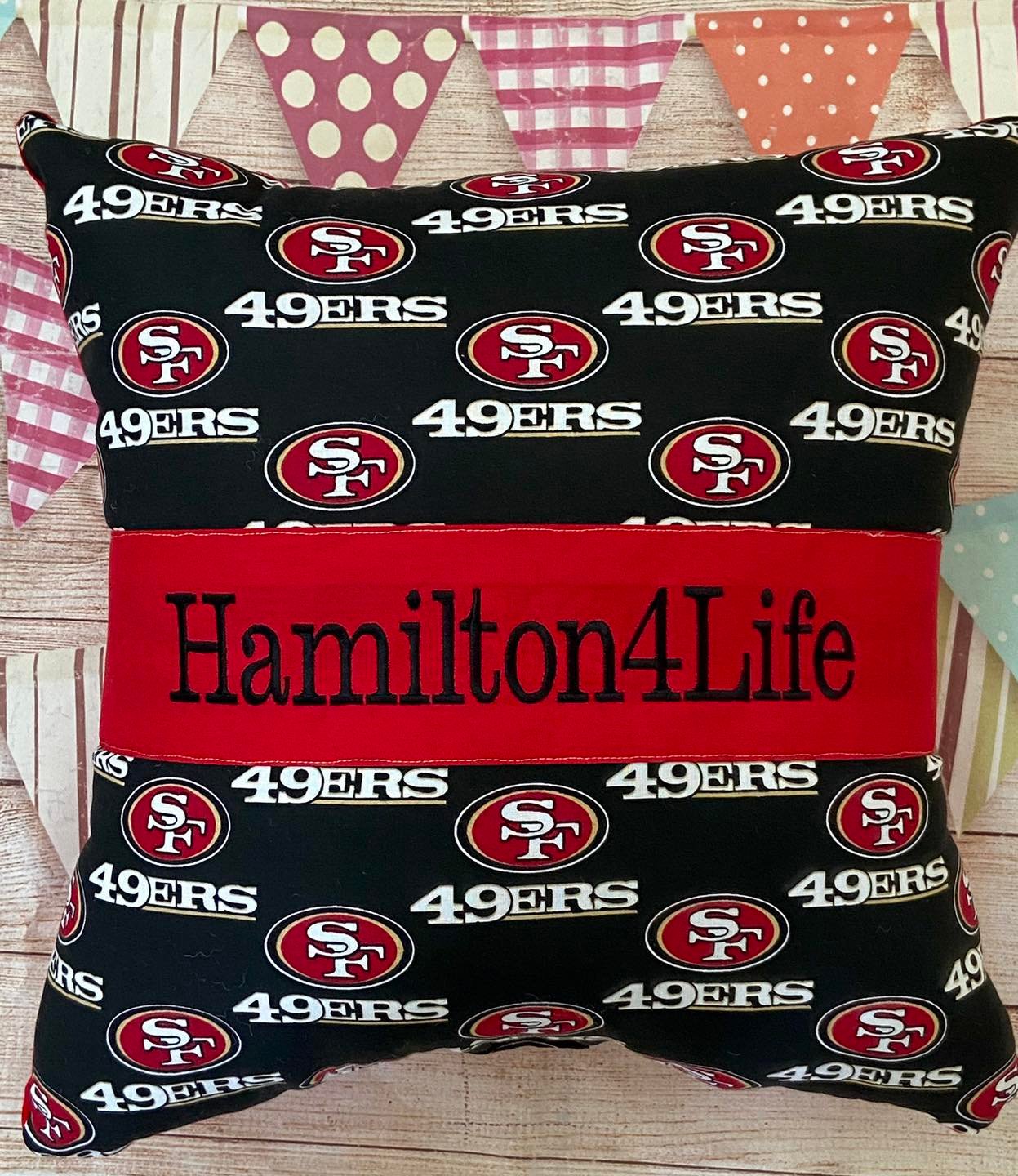 49ers Personalized Pillow