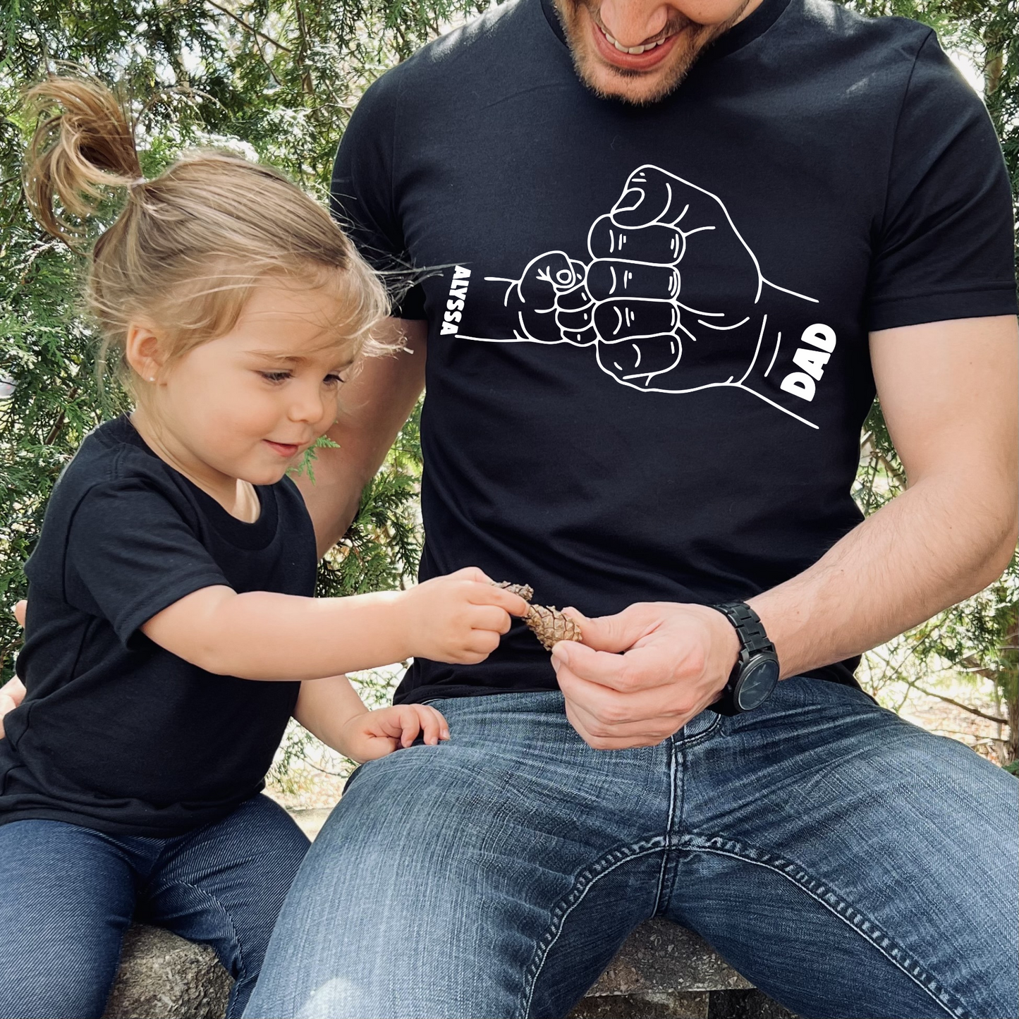 Father's Day Personalized Shirt Fist Bump