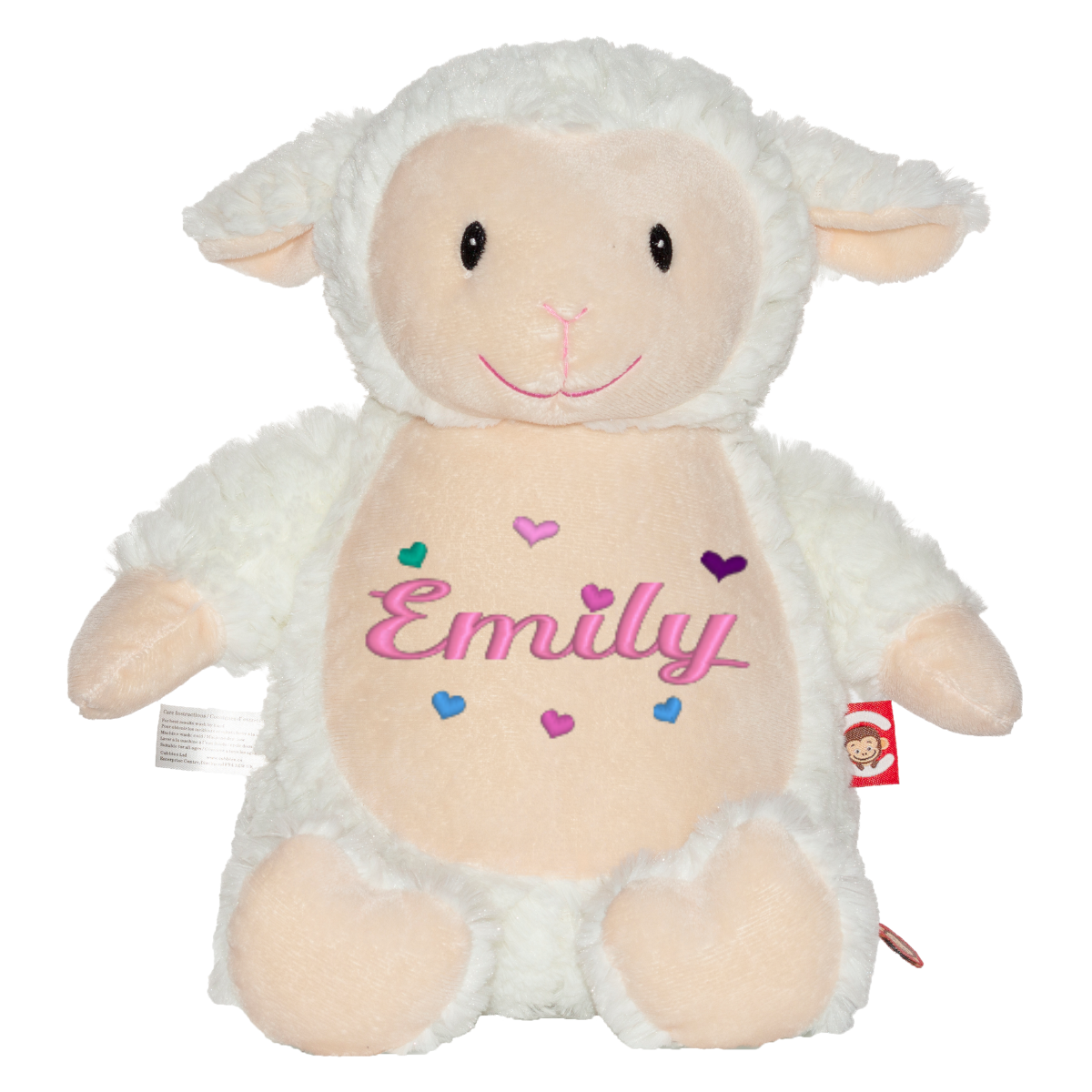 Fluffy Lamb Stuffed Animal Personalized with name