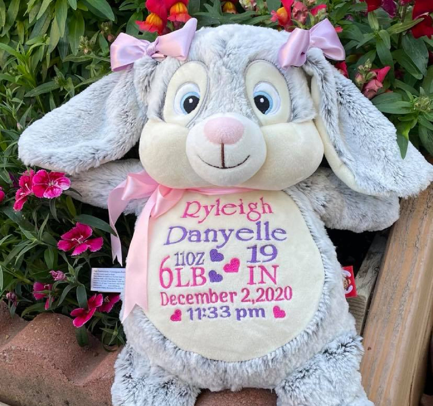 Bunny Personalized birth announcement