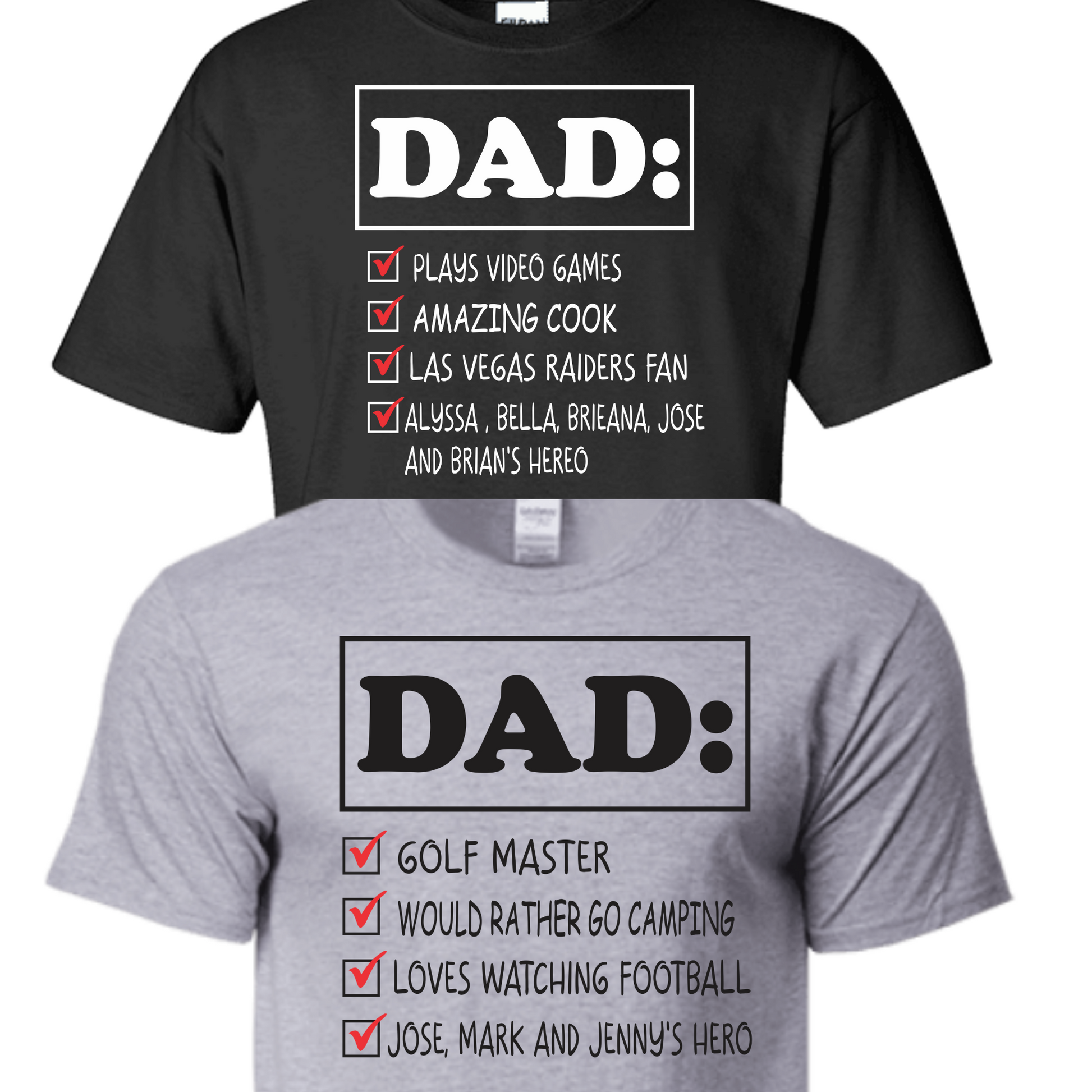 PSE Gifts Father's Day Personalized Shirt Large / Black