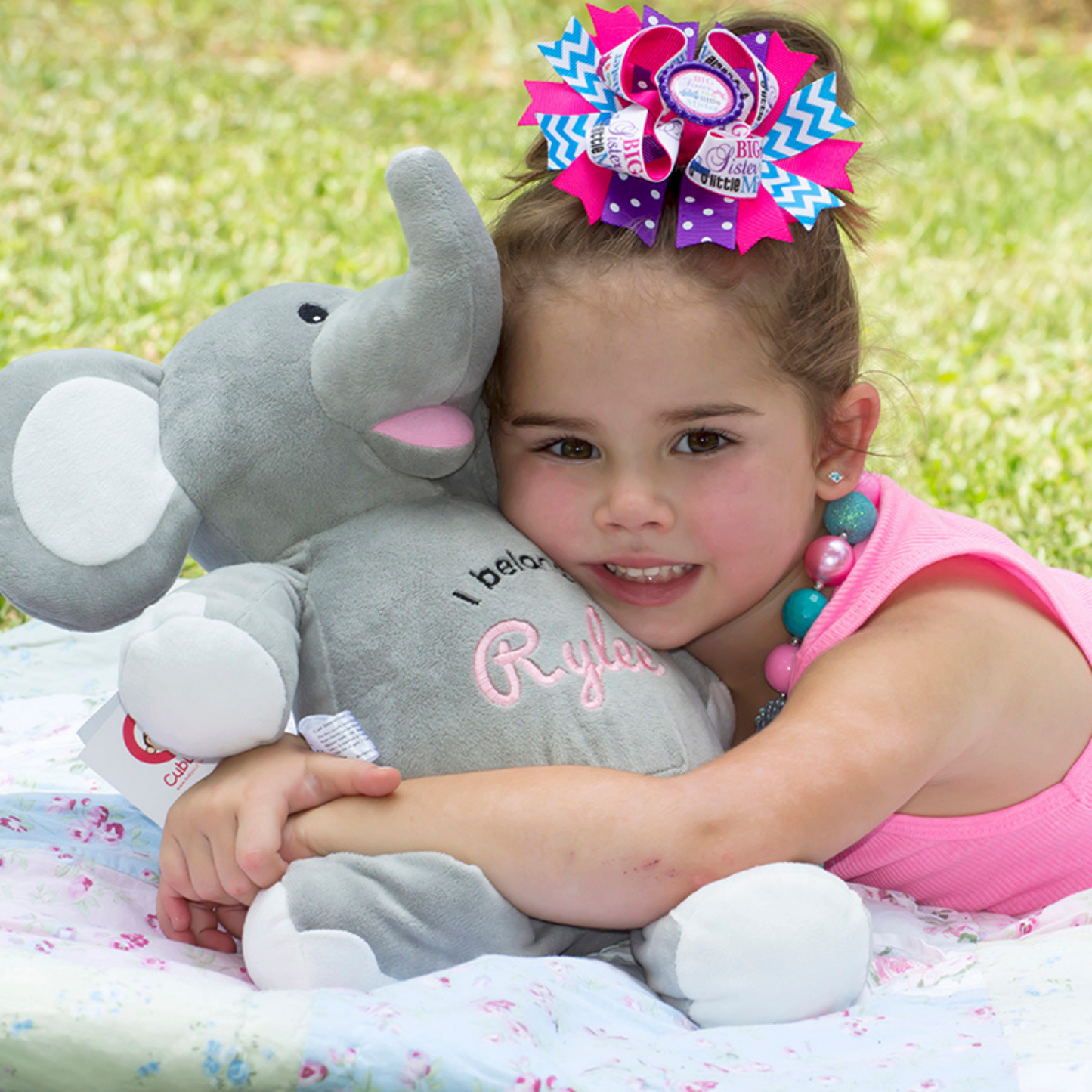 Personalized Elephant with baby elephant design