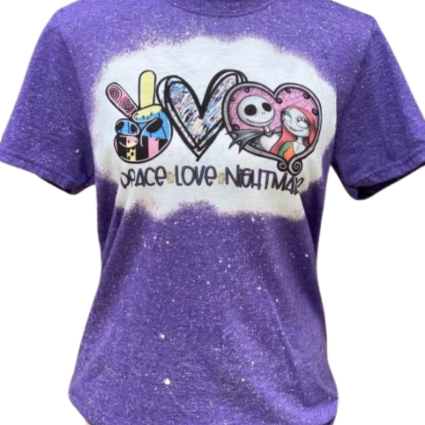 Peace Love Nightmare Adult Shirt Bleach Style