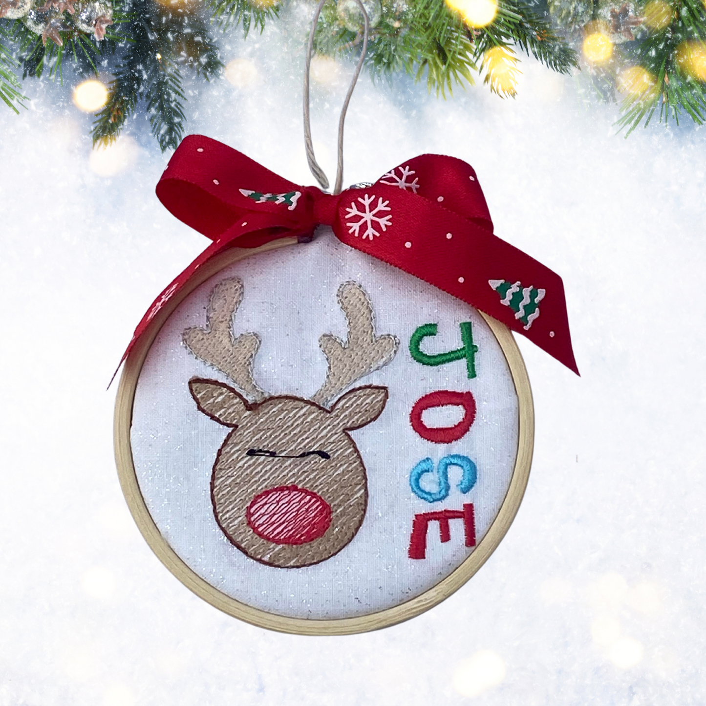 Christmas Ornament Personalized Reindeer for boys